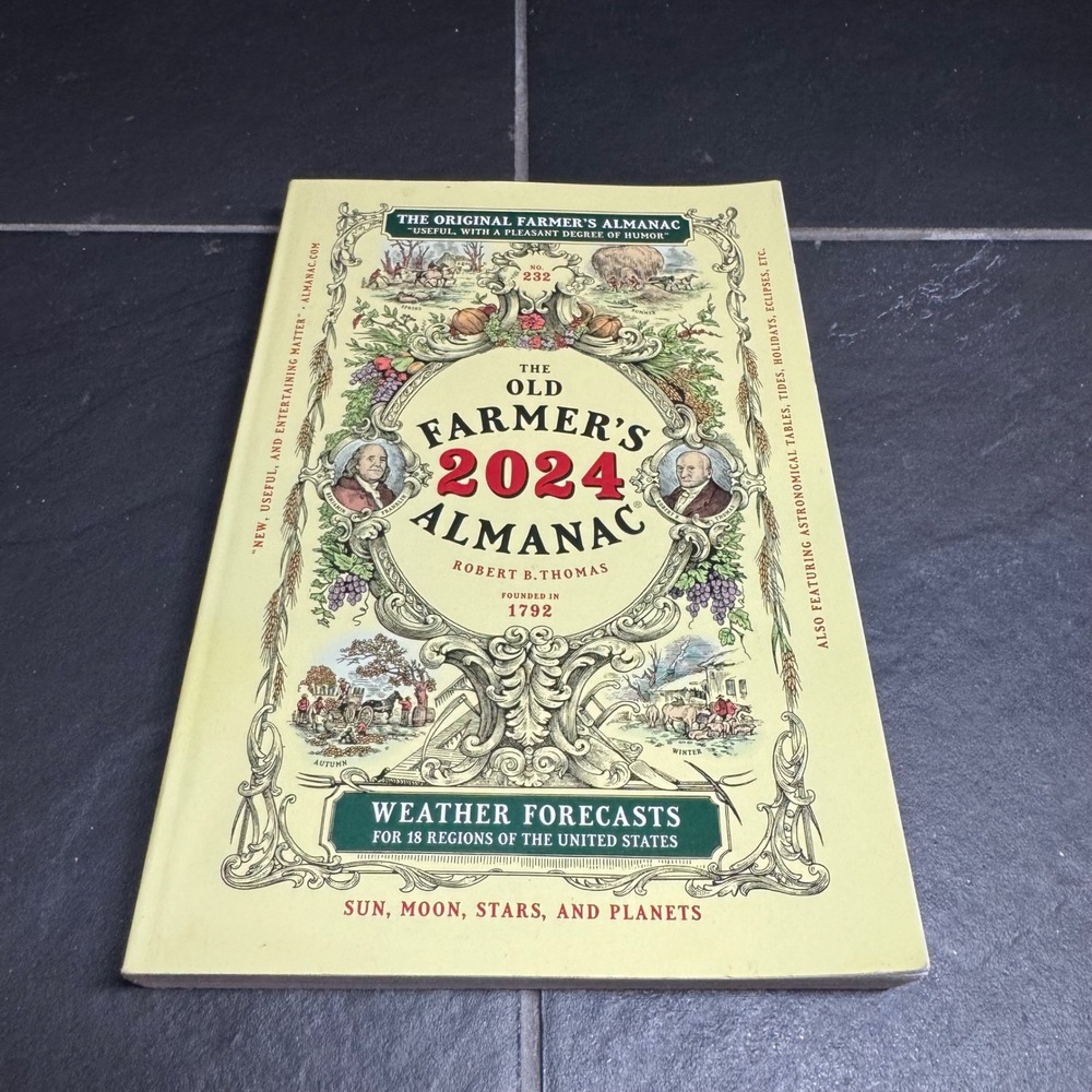 The Old Farmers Almanac 2024 Weather Forecasts Reference Book Robert B Thomas